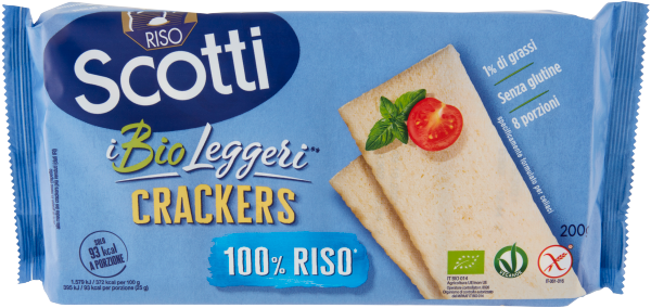 Scotti Crackers Di Riso Senza Glutine X8 200 Gr