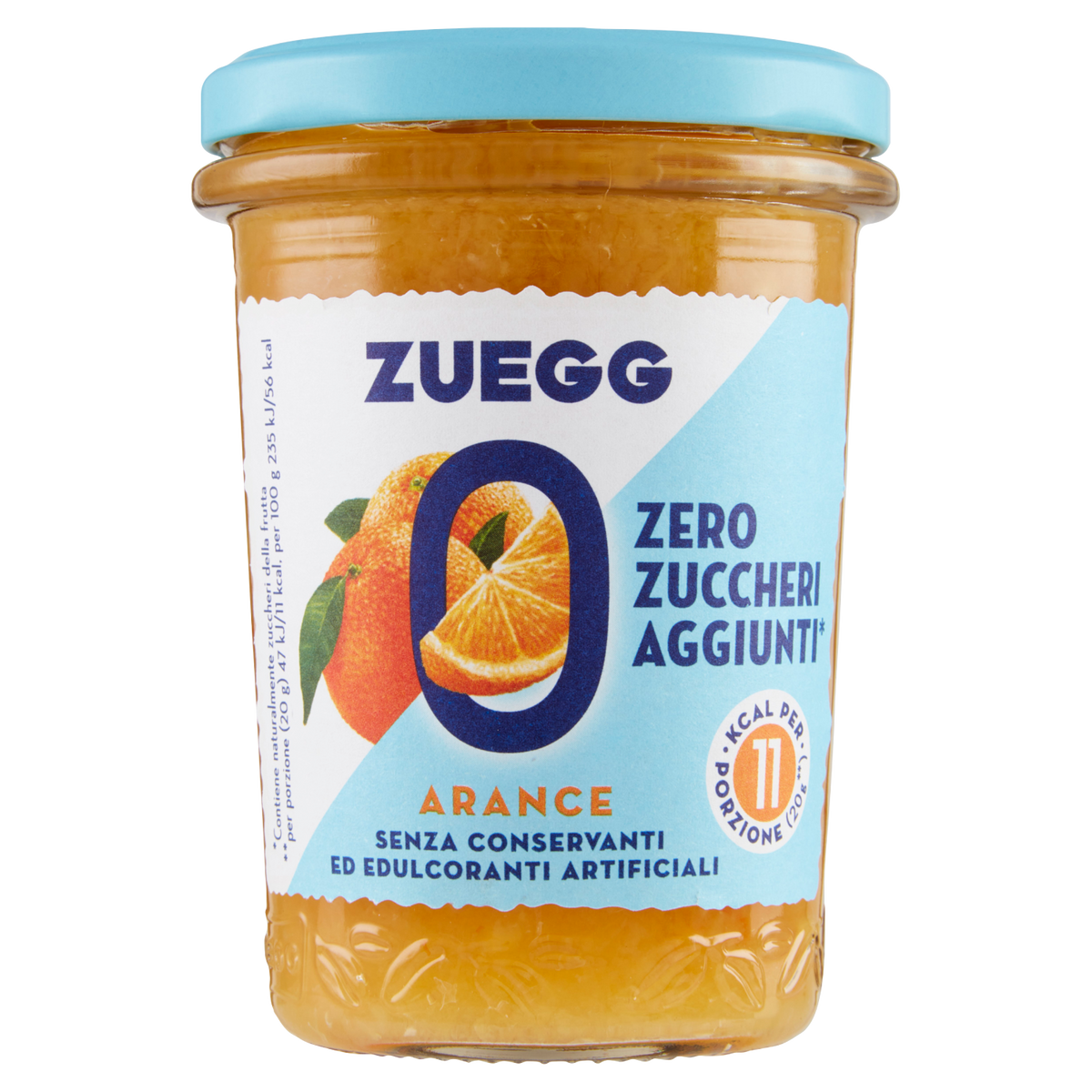 ZUEGG CONFETTURE ARANCE no added sugar 220g (8 in a box)