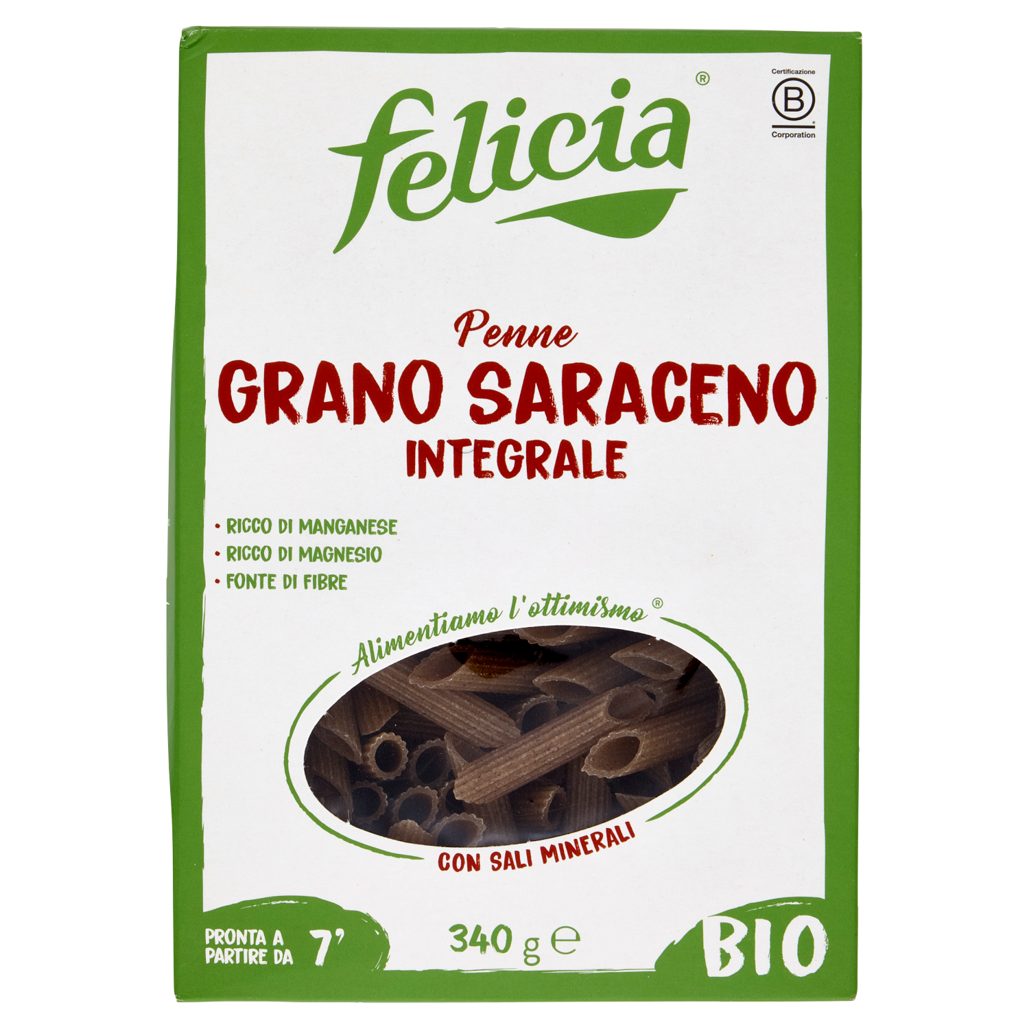 FELICIA PENNE GRANO SARACENO INTEGRALE 340g (14 in a box)