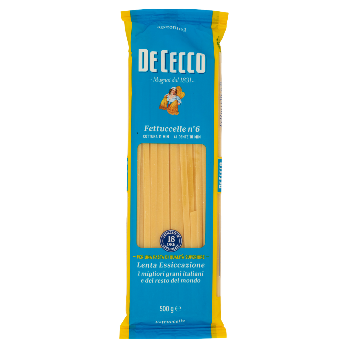 DE CECCO PASTA DI SEMOLA FETTUCCELLE N°6 500g (24 in a box)