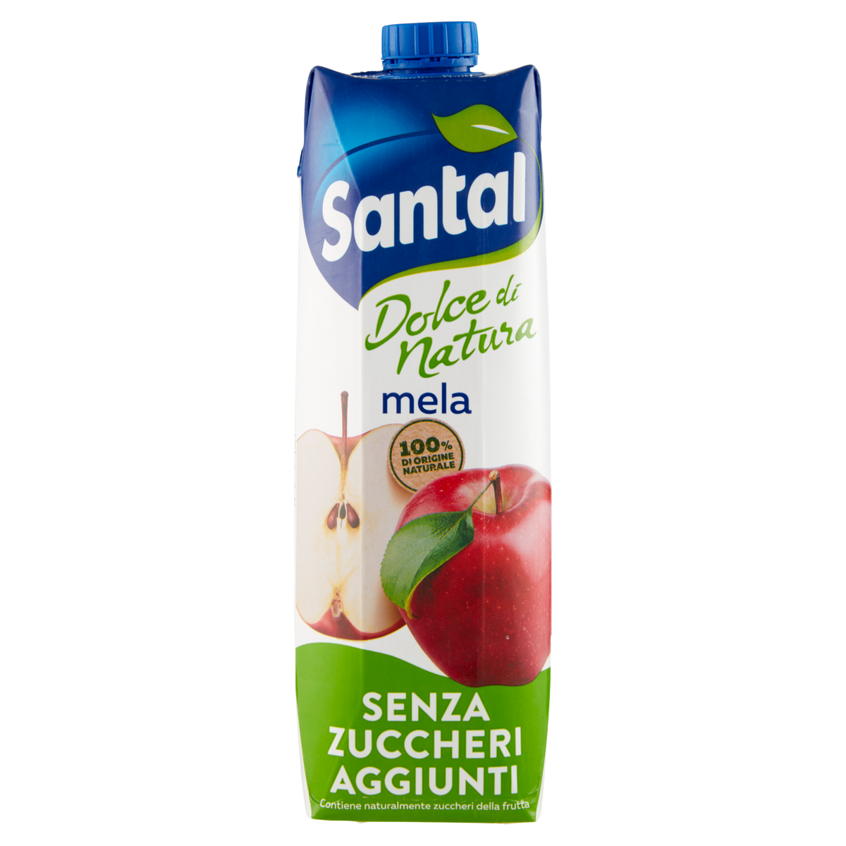 SANTAL DOLCE NATURA MELA no added sugar 1lt (12 in a box)