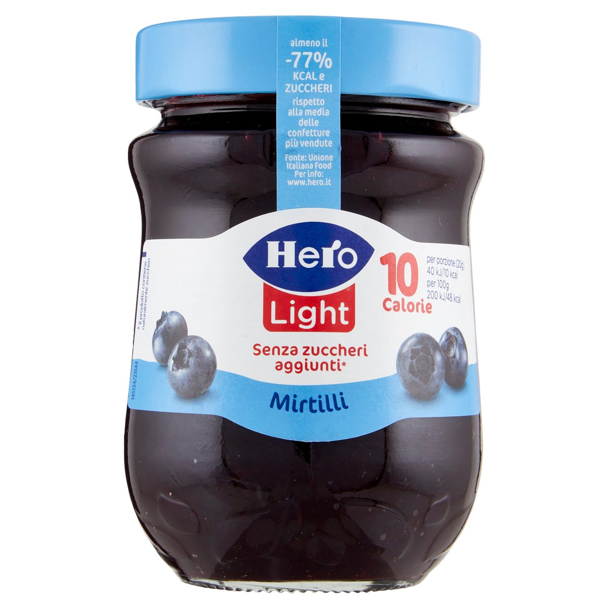 HERO CONFETTURA LIGHT MIRTILLI no added sugar 240g (8 in a box)