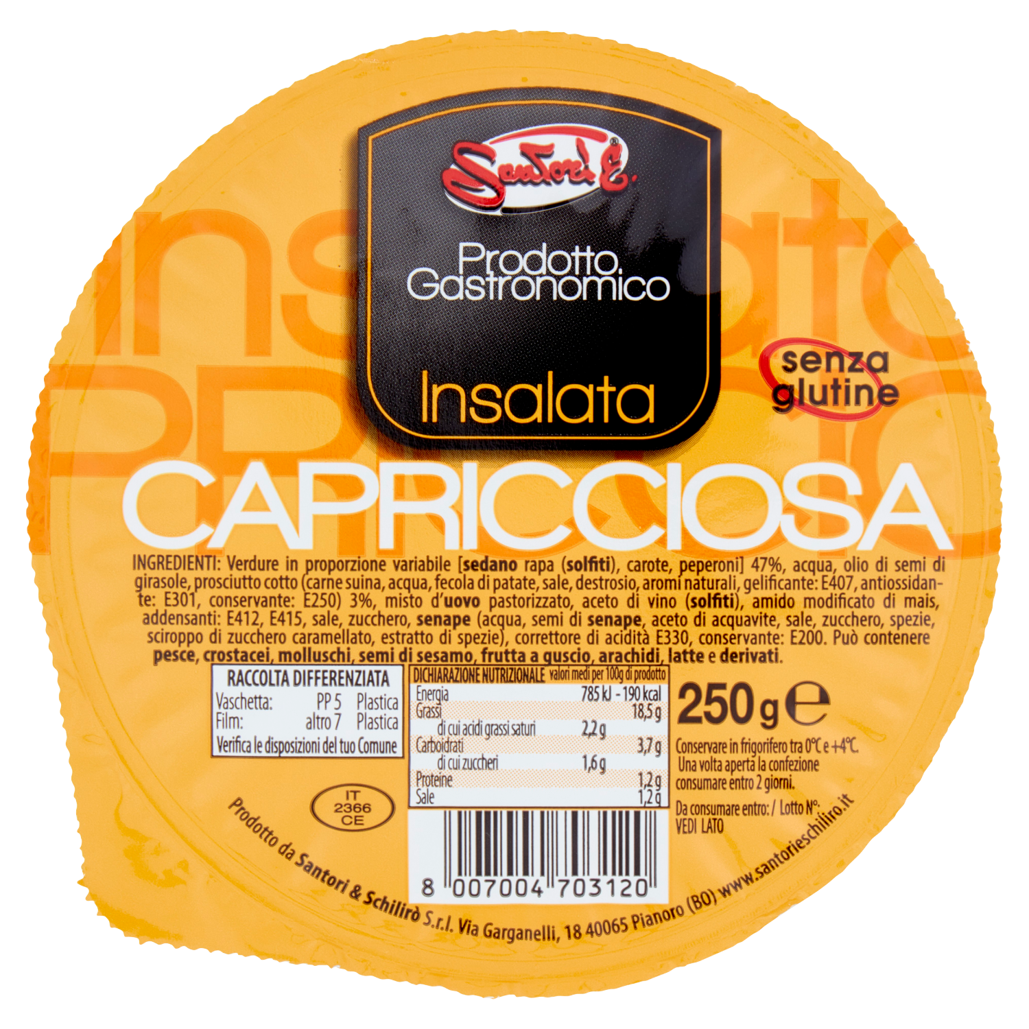 SANTORI INSALATA CAPRICCIOSA 250g (8 in a box)