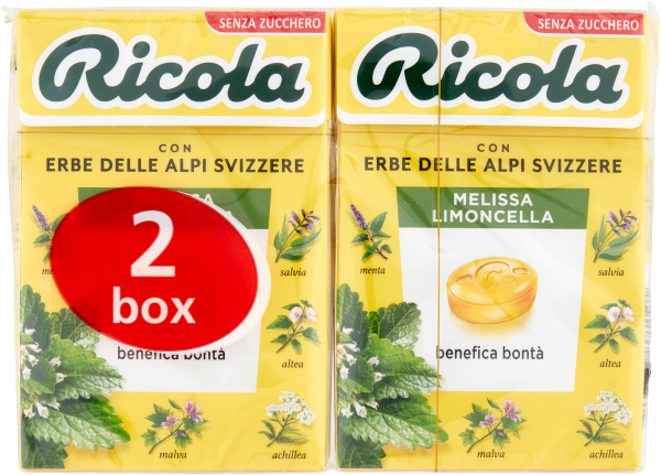 RICOLA CARAMELLE MELONE/LIMONE 70g (12 in a box)