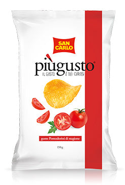 SAN CARLO PATATINE +GUSTO POMODORO 150g (16 in a box)