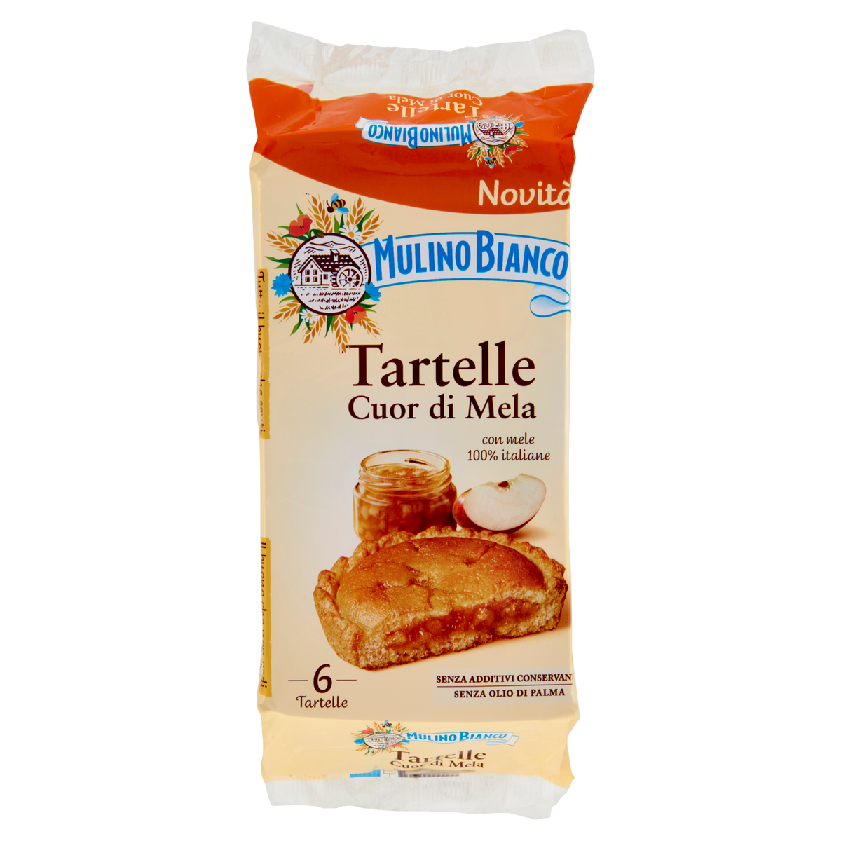 MULINO BIANCO TARTELLE CUORE DI MELA 288g(16 in a box)