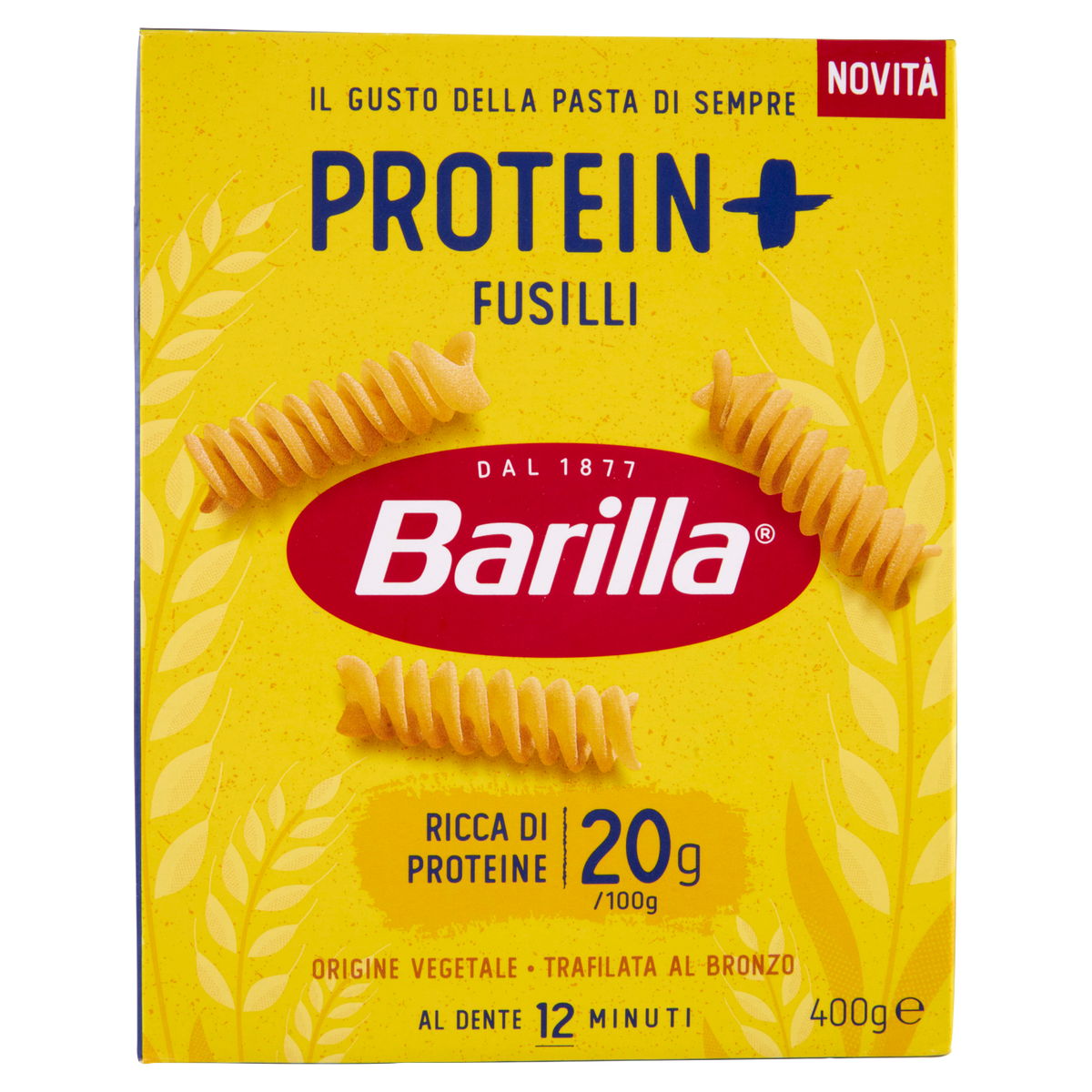 BARILLA FUSILLI PROTEIN+ 400g (14 in a box)