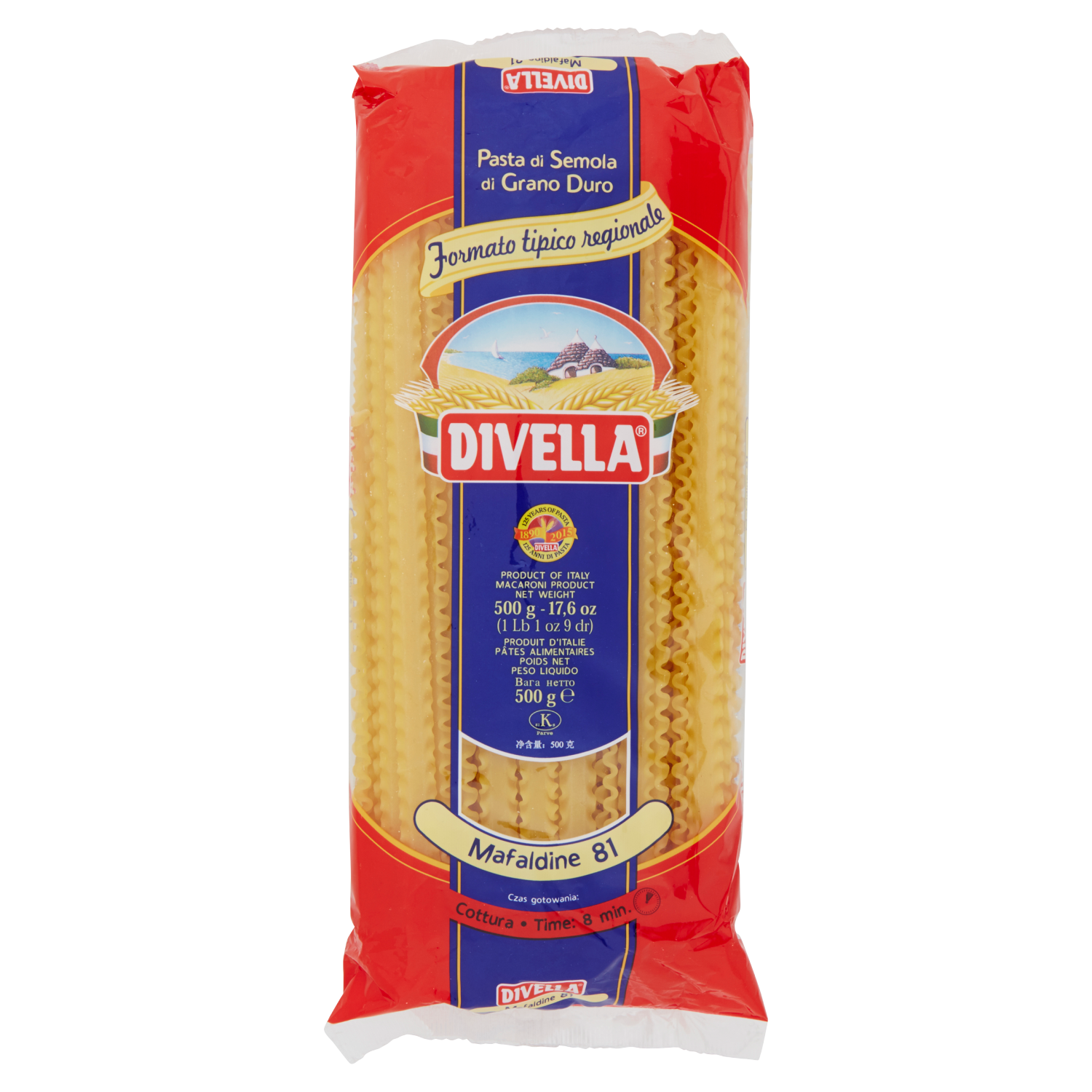 DIVELLA FORMATI SPECIALI MAFALDINE 500g (24 in a box)