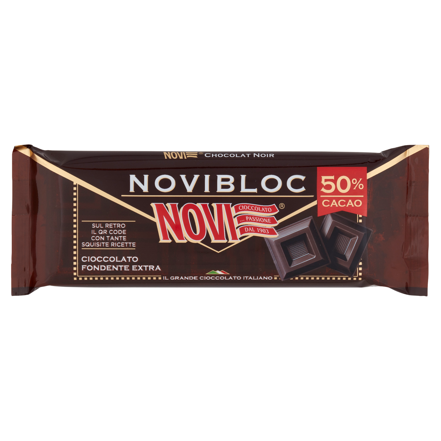 NOVI CIOCCOLATO FONDENTE BLOC 150g (18 in a box)