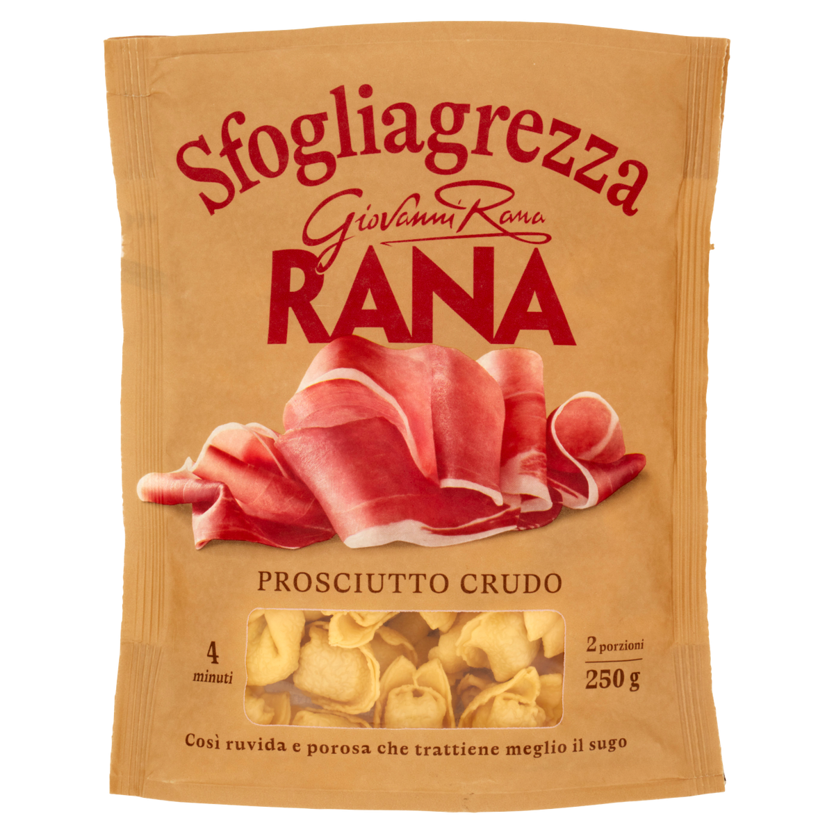 RANA RUSTICI CAPPELLETTI CON PROSCIUTTO CRUDO 250g (4 in a box)