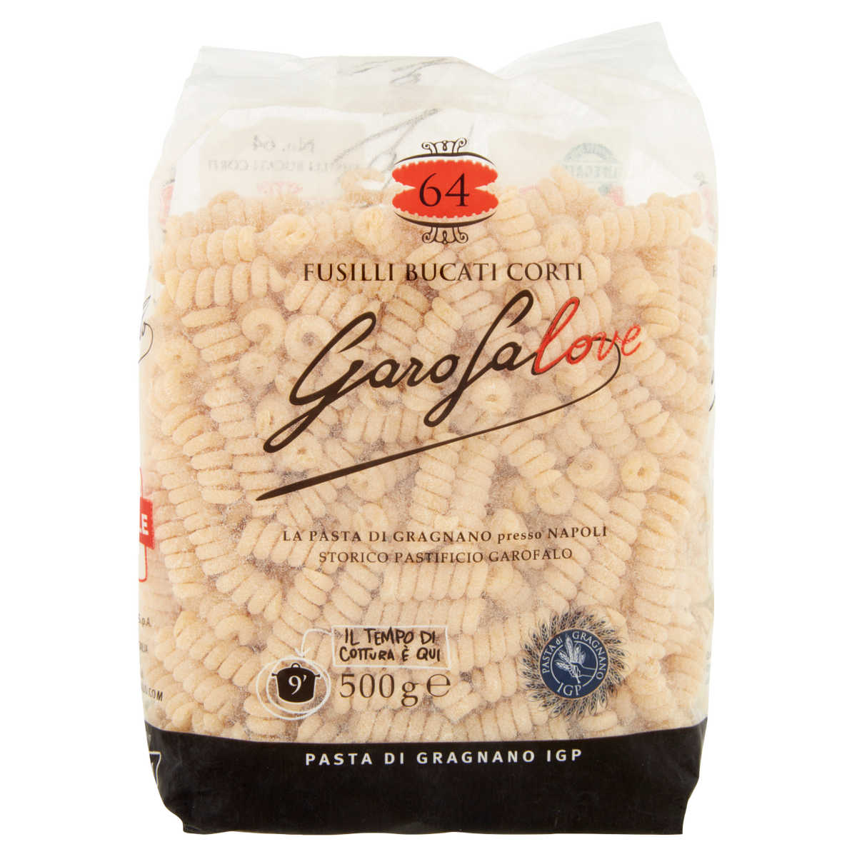 GAROFALO PASTA DI SEMOLA FUSILLI BUCATI 500g (16 in a box)
