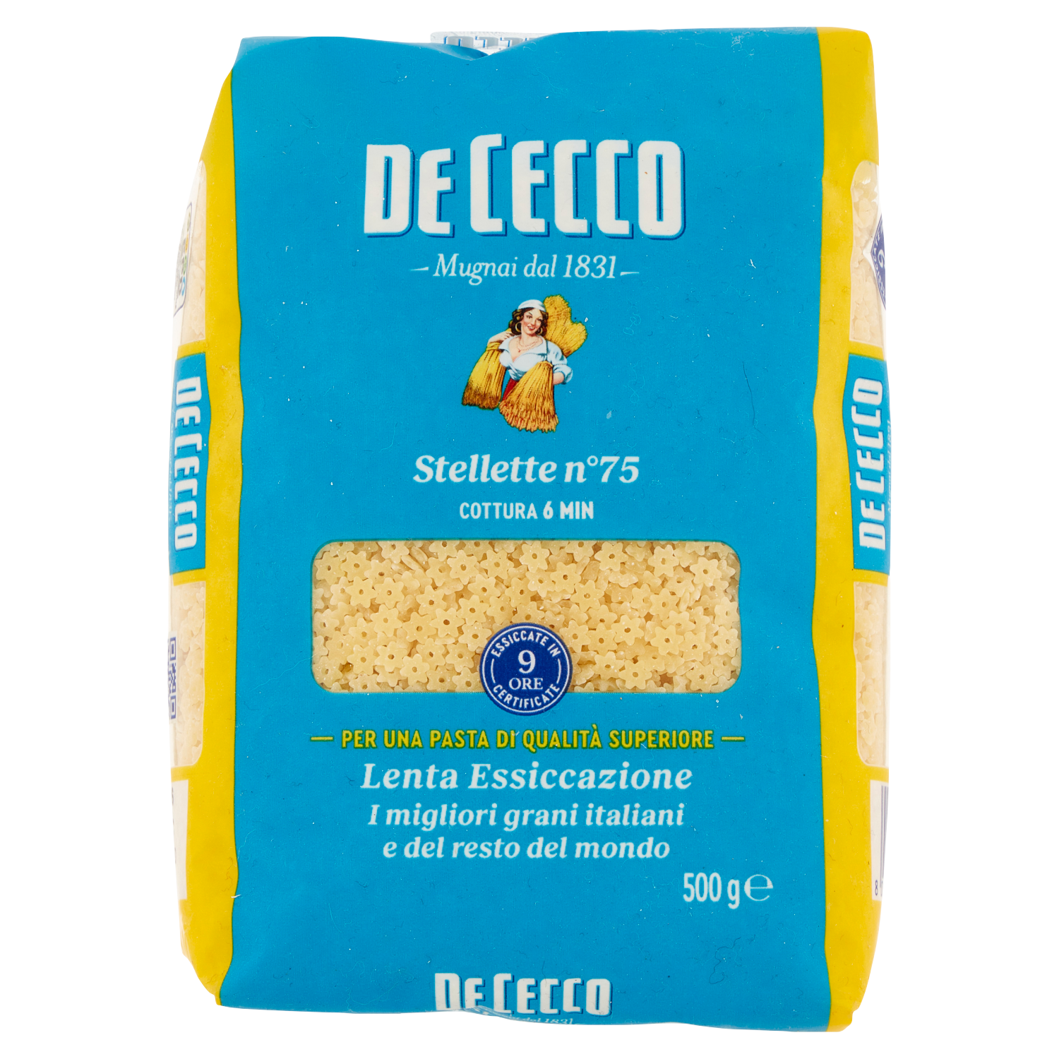 DE CECCO PASTA DI SEMOLA STELLETTE 500g (24 in a box)