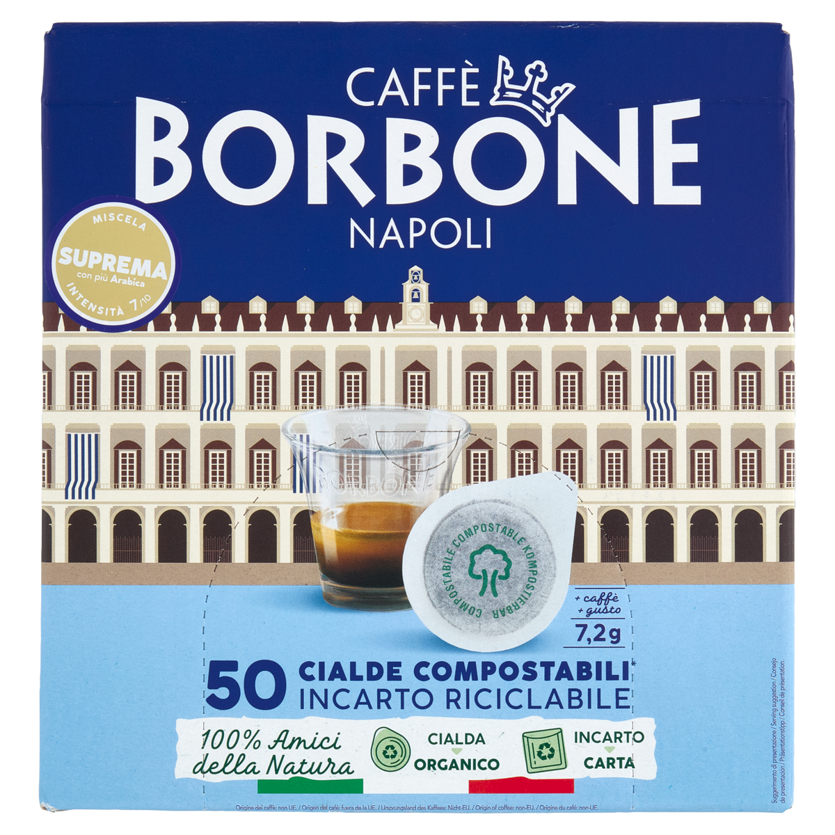 BORBONE CIALDE SUPREMA X50 360g (single item)