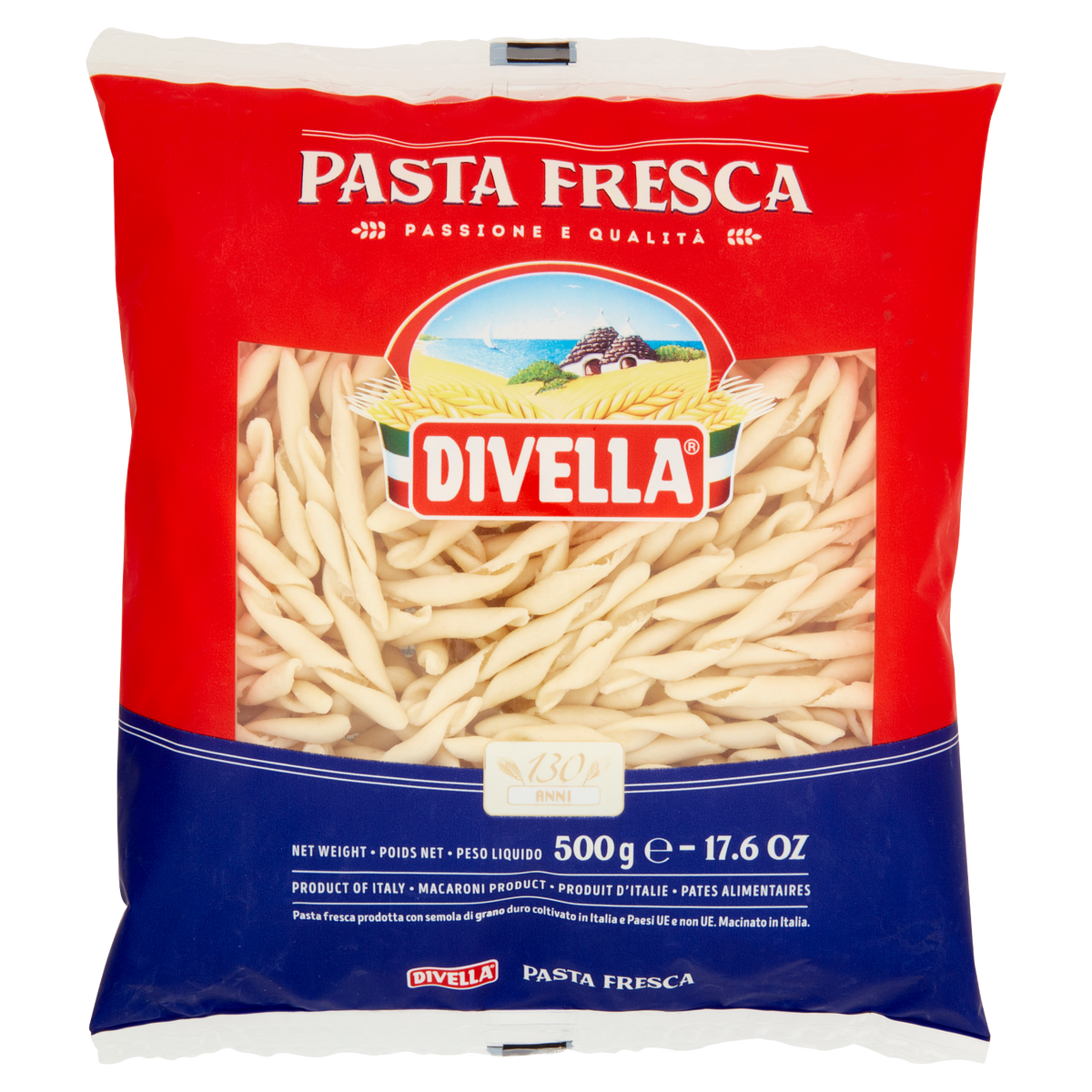 DIVELLA PASTA FRESCA FUSILLI AVELLINESI 500g (10 in a box)