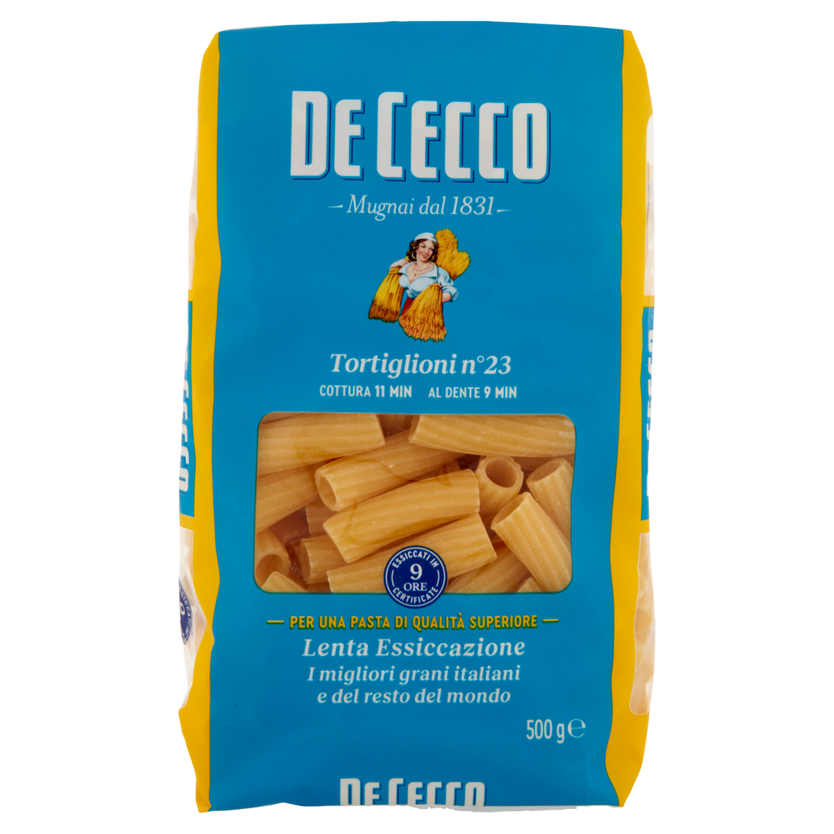 DE CECCO PASTA DI SEMOLA TORTIGLIONI N°23 500g (24 in a box)