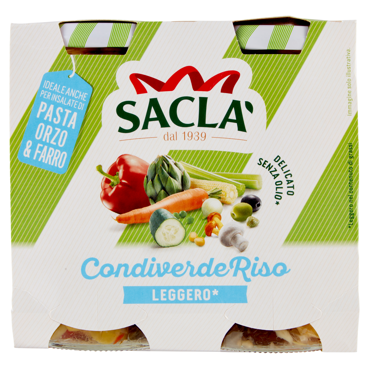 SACLA' CONDIVERDE RISO LIGHT 580g (6 in a box)