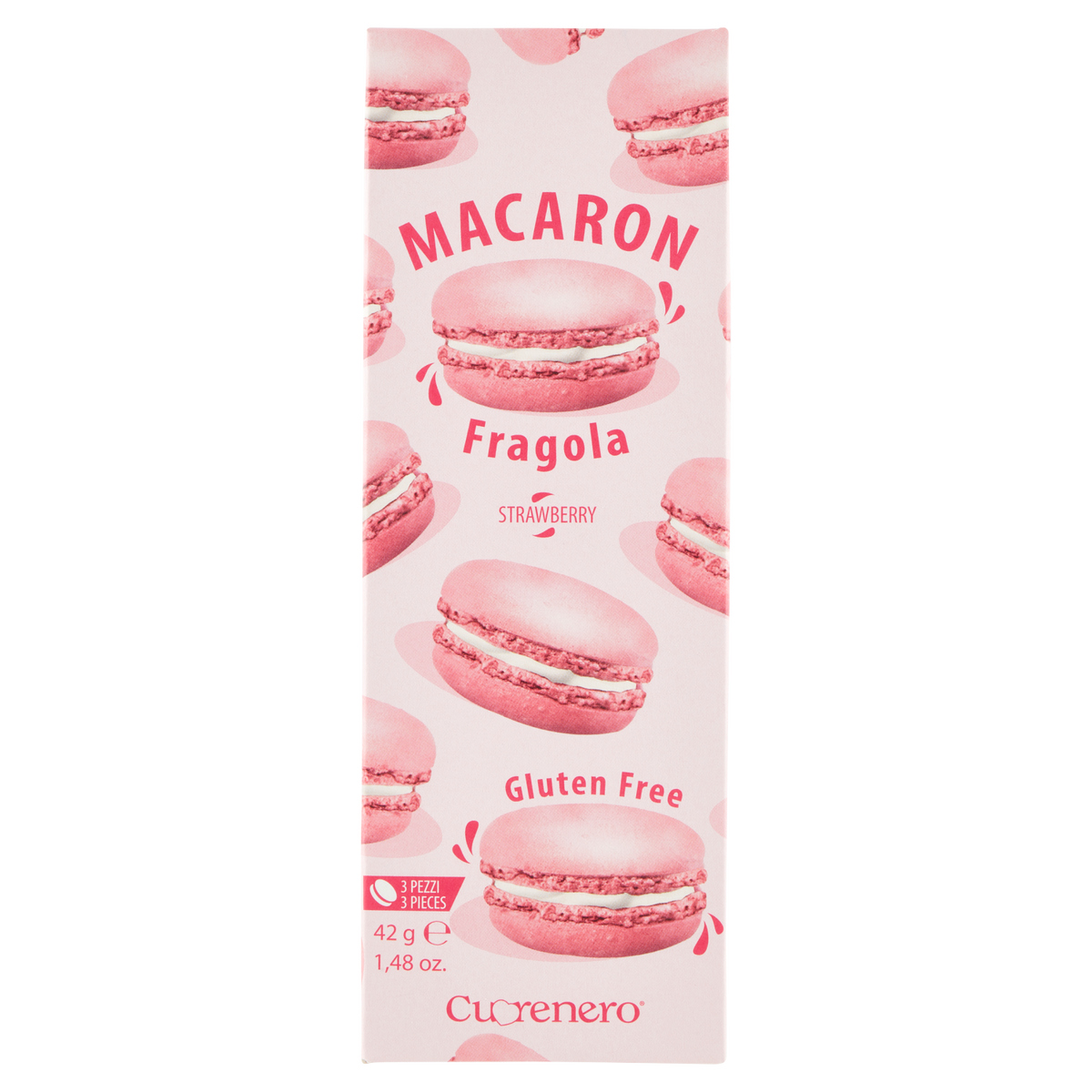 CUORENERO MACARON FRAGOLA 42g (15 in a box)
