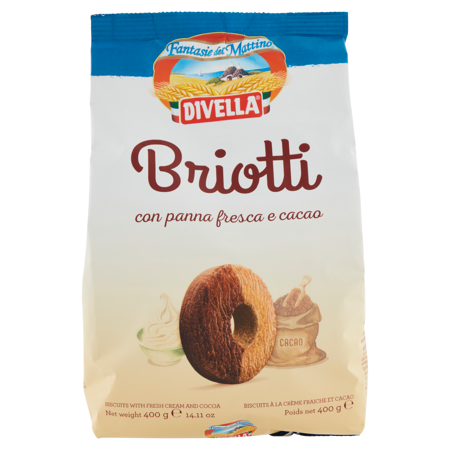 DIVELLA BISCOTTI BRIOTTI 400g (18 in a box)