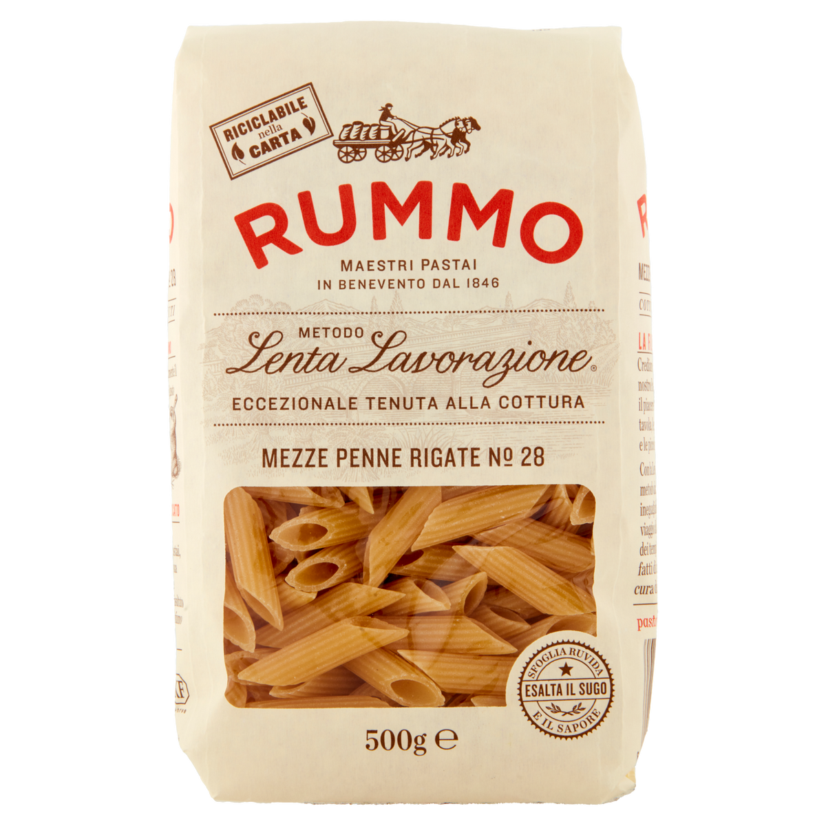 RUMMO MEZZE PENNE RIGATE N.28 500g (16 in a box)
