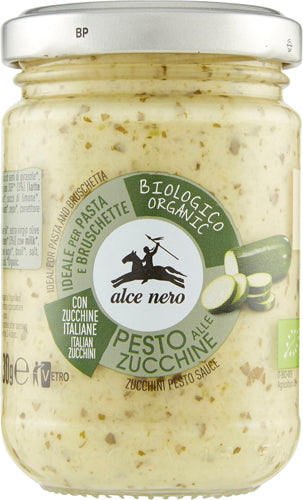 Alce Nero Pesto Zucchine g.130 -Bio- (6 In A Box) (£2.06 Each)