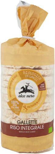 Alce Nero Gallette Riso Integ. g.100 Bio (12 In A Box) (£1.22 Each)