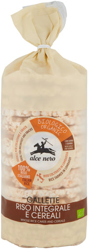 Alce Nero Gallette Riso Integ.& Cereali g.100 Bio (12 In A Box) (£1.22 Each)