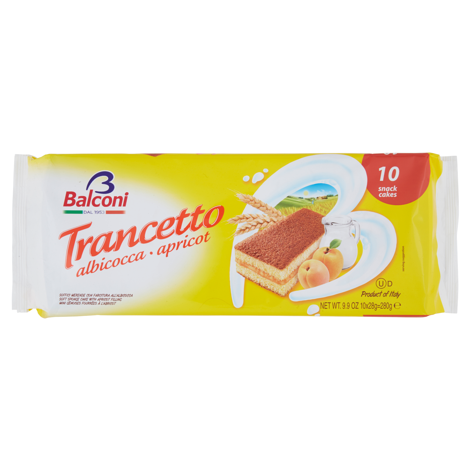 BALCONI TRANCETTO ALBICOCCA X10 280g (15 in a box)