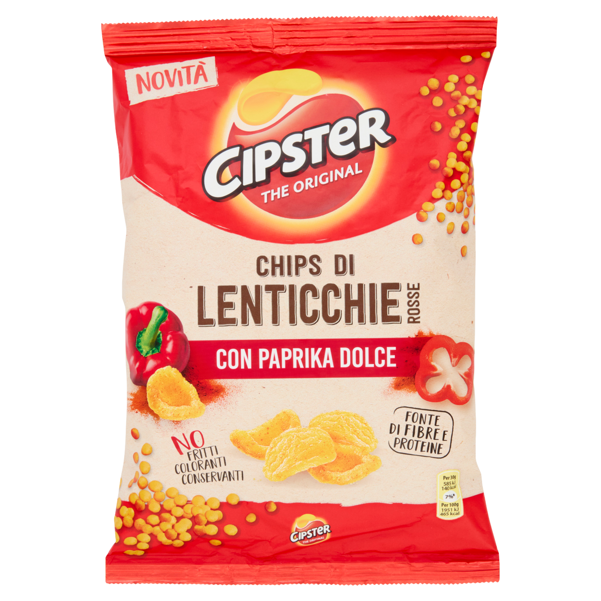SAIWA CIPSTER LENTICCHIE PAPRIKA DOLCE 80g (16 in a box)