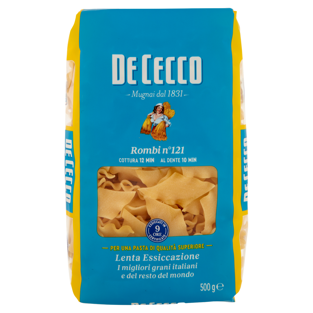 DE CECCO PASTA DI SEMOLA ROMBI N°121 500g (24 in a box)
