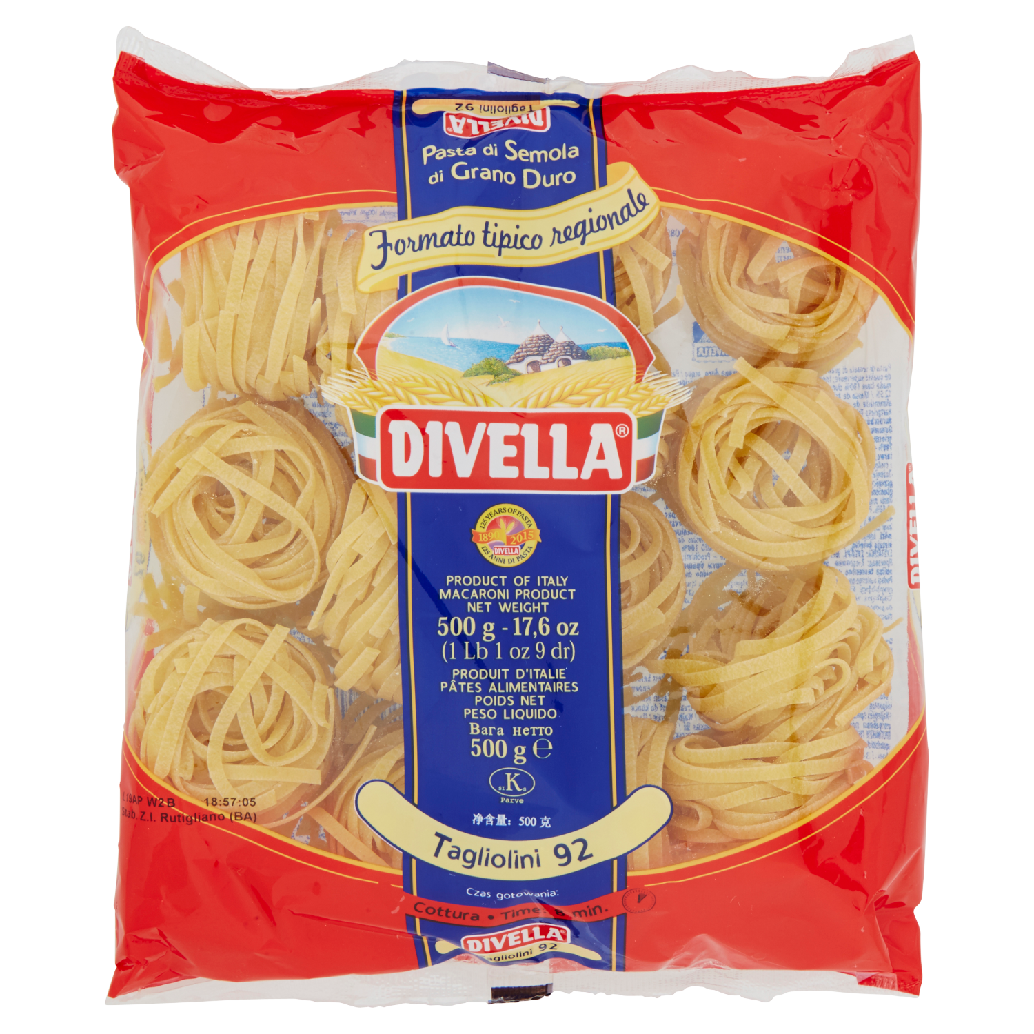 DIVELLA TAGLIOLINI 500g (12 in a box)