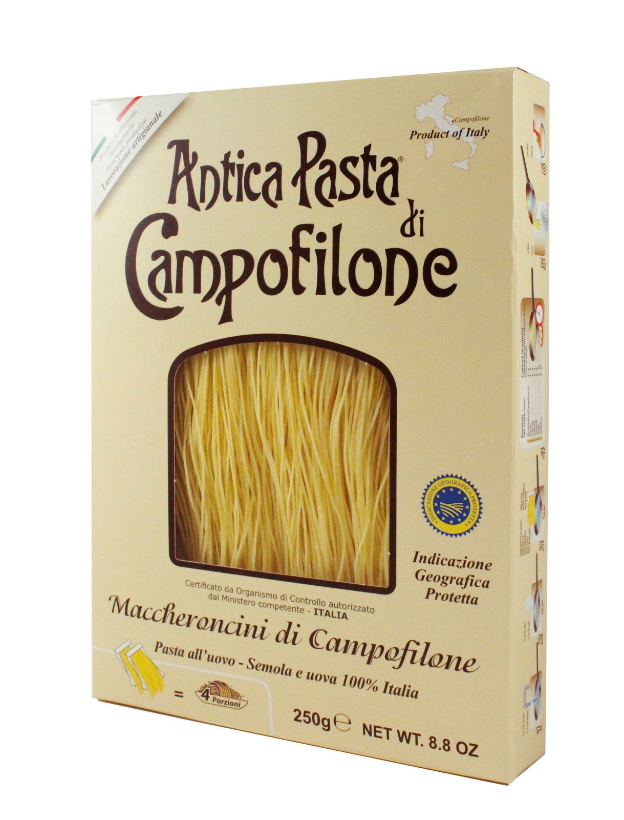 ANTICA PASTA CAMPOFILONE MACCHERONCINI UOVO 250g (10 in a box)