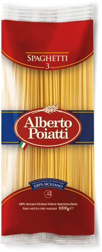 Alberto Poiatti Kg.1 Spaghetti N.3 (12 In A Box) (£1.07 Each)