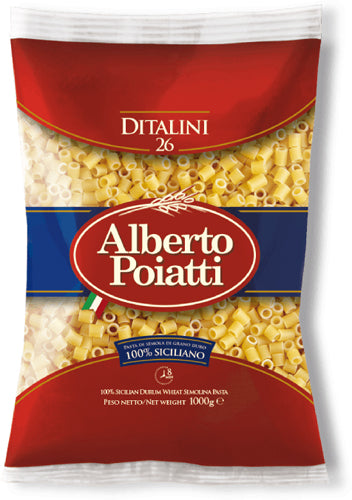 Alberto Poiatti Kg.1 Ditalini N.26 (12 In A Box) (£1.07 Each)