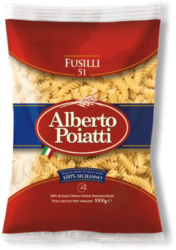 Alberto Poiatti Kg.1 Fusilli N.51 (12 In A Box) (£1.07 Each)
