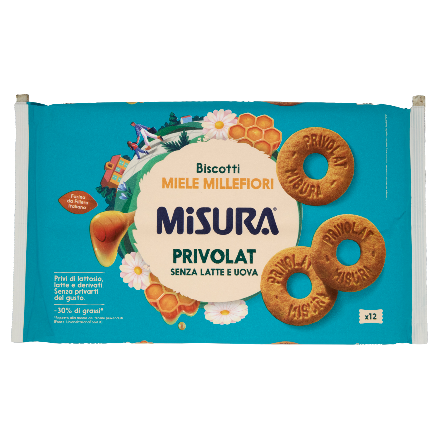 MISURA MISURA PRIVOLAT BISCOTTI AL MIELE 400g (12 in a box)