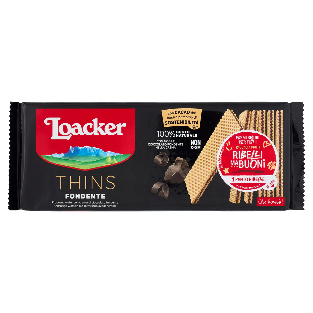 LOACKER WAFER FONDENTE 150g (18 in a box)