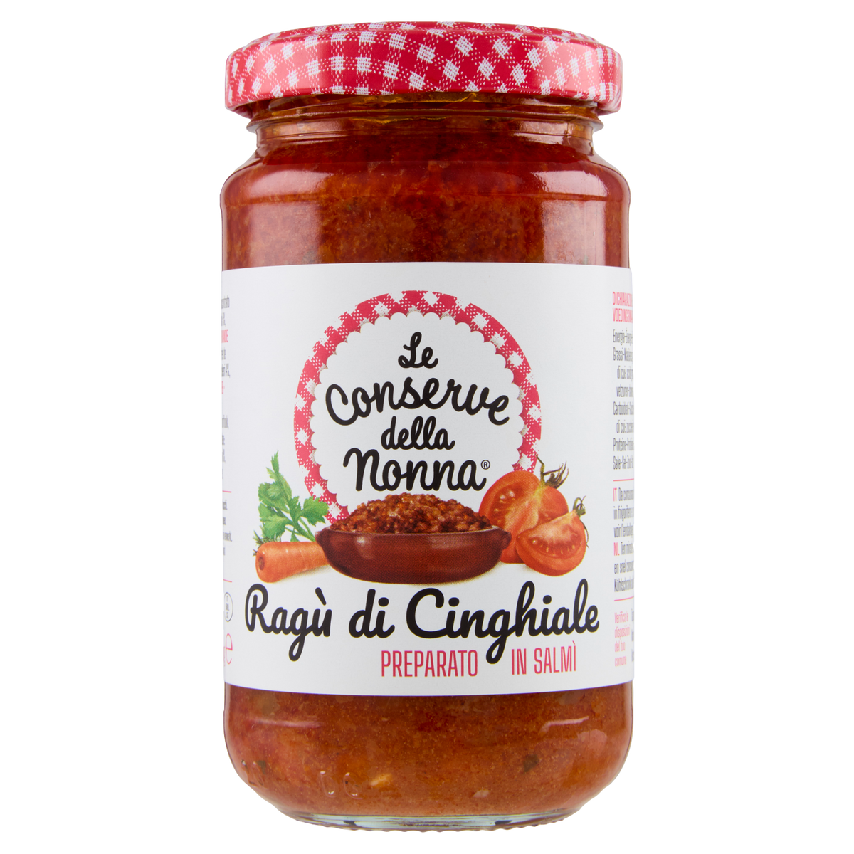 CONSERVE DELLA NONNA RAGU' DI CINGHIALE 190g (6 in a box)