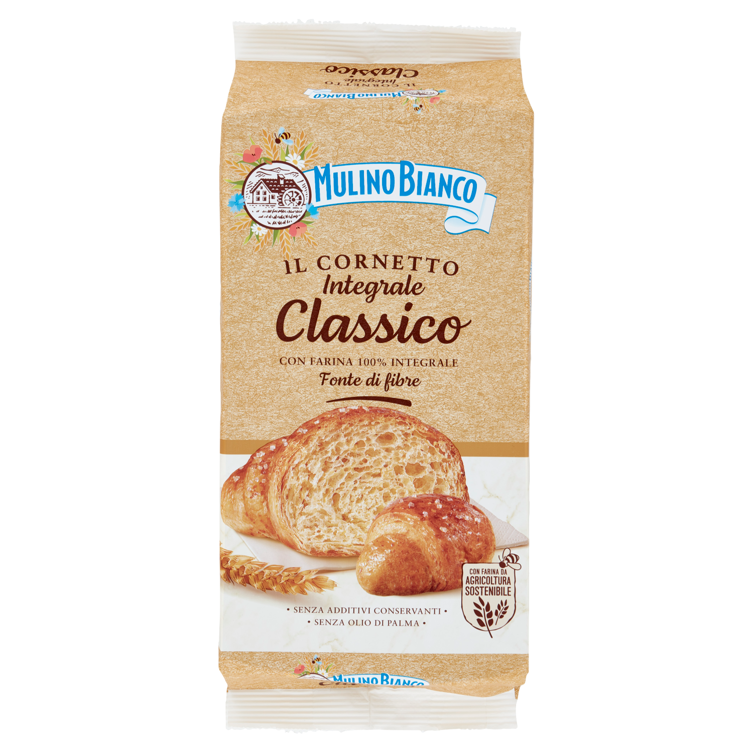 MULINO BIANCO CORNETTI INTEGRALI X6 240g (8 in a box)