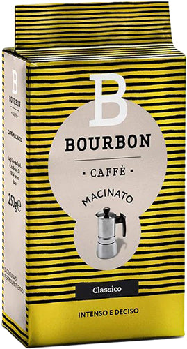 Bourbon Caffe' Macinato g.250 Classico (20 In A Box) (£2.43 Each)
