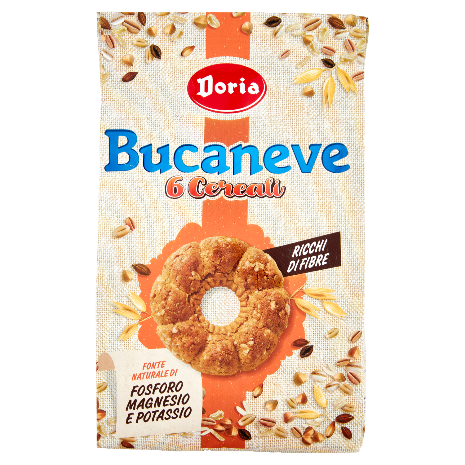 DORIA BUCANEVE FROLLINI 6 CEREALI 300g (12 in a box)