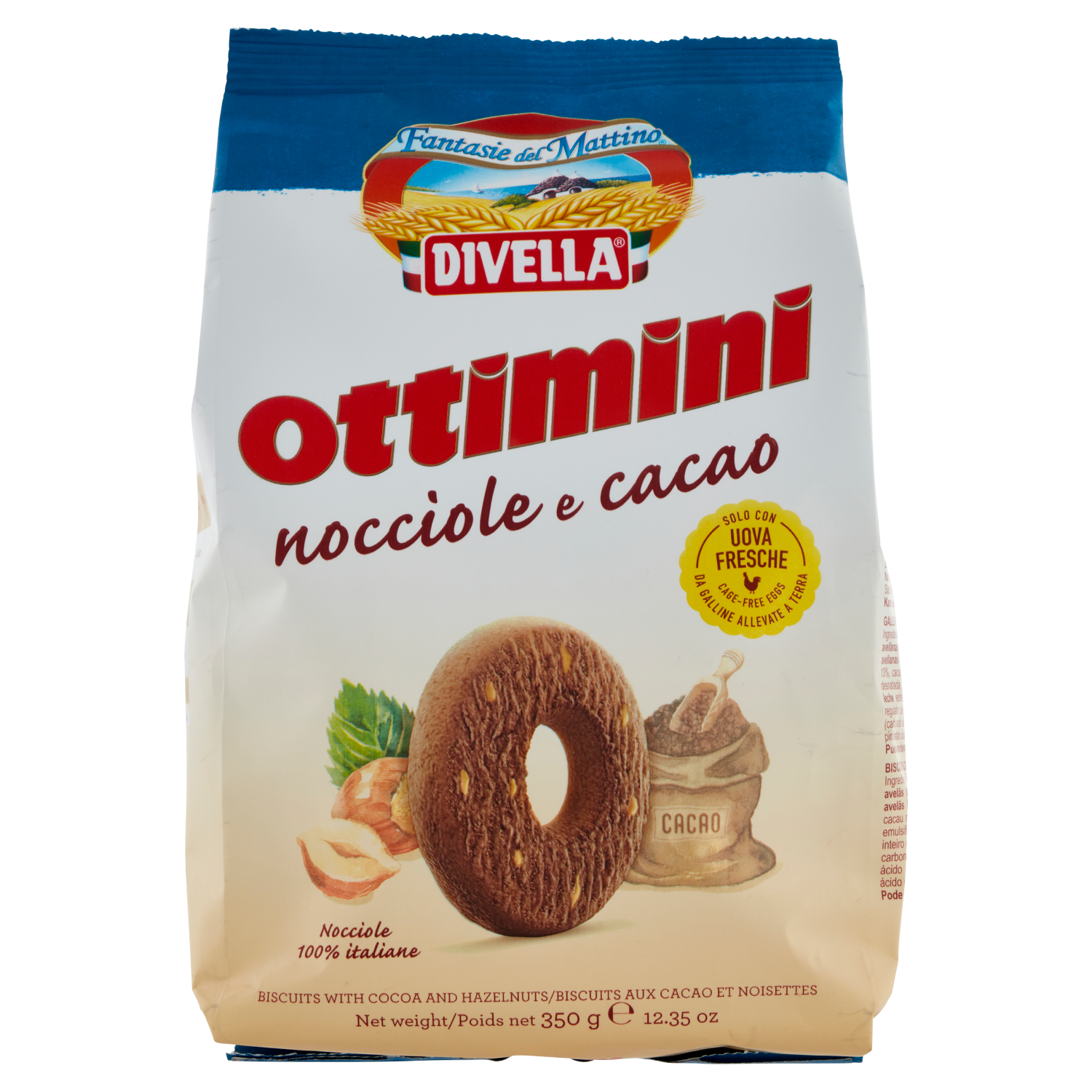 DIVELLA OTTIMINI NOCCIOLA 350g (18 in a box)