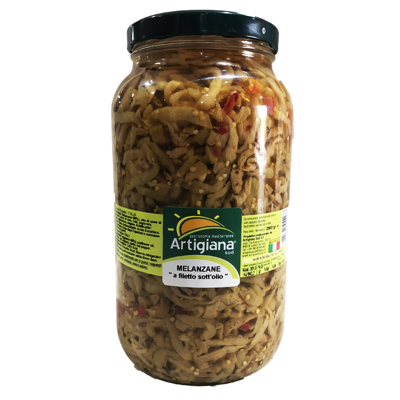 ARTIGIANA SUD MELANZANE A FILETTI 3.1 KG (2 in a box)