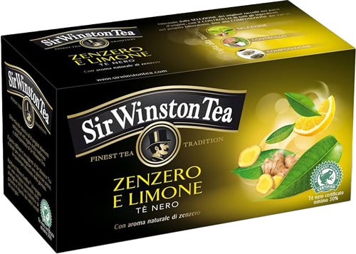 Sir Winston Te' Nero Zenzero E Limone 20 Ff (12 In A Box) (£1.45 Each)