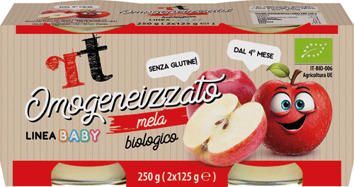 RT OMOGENIZZATO DI MELA 2X125G (VETRO) BIO