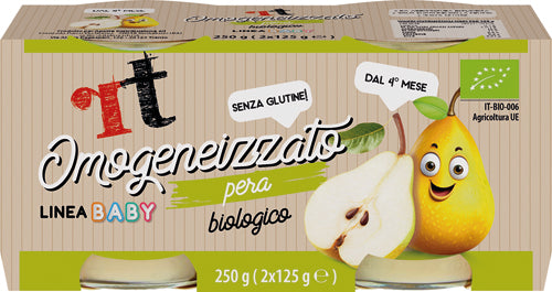RT OMOGENIZZATO DI PERA 2X125G (VETRO) BIO