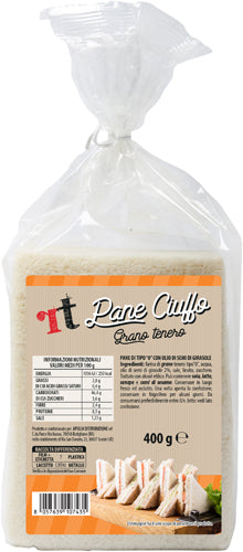 RT Pane Grano Tenero gr.400 Ciuffo (6 In A Box) (£1.52 Each)