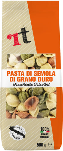 RT Orecchiette Tricolore g.500 (12 In A Box) (£0.67 Each)