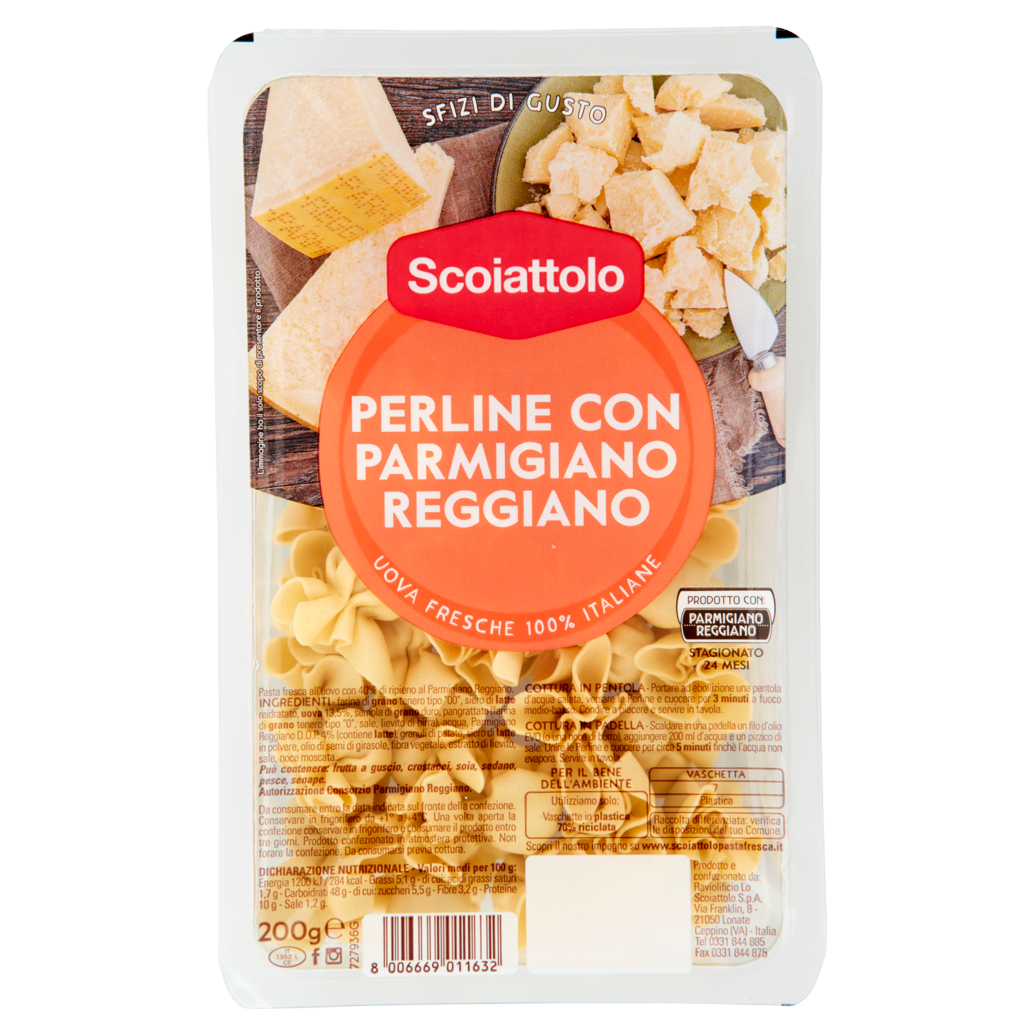 SCOIATTOLO PERLINE AL PARMIGIANO 200g (6 in a box)