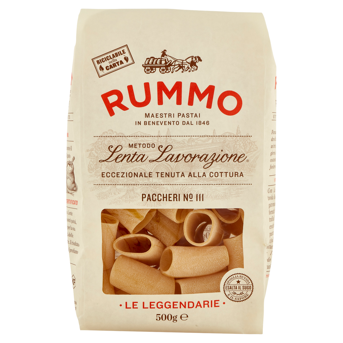 RUMMO PACCHERI LISCI N.111 500g (12 in a box)