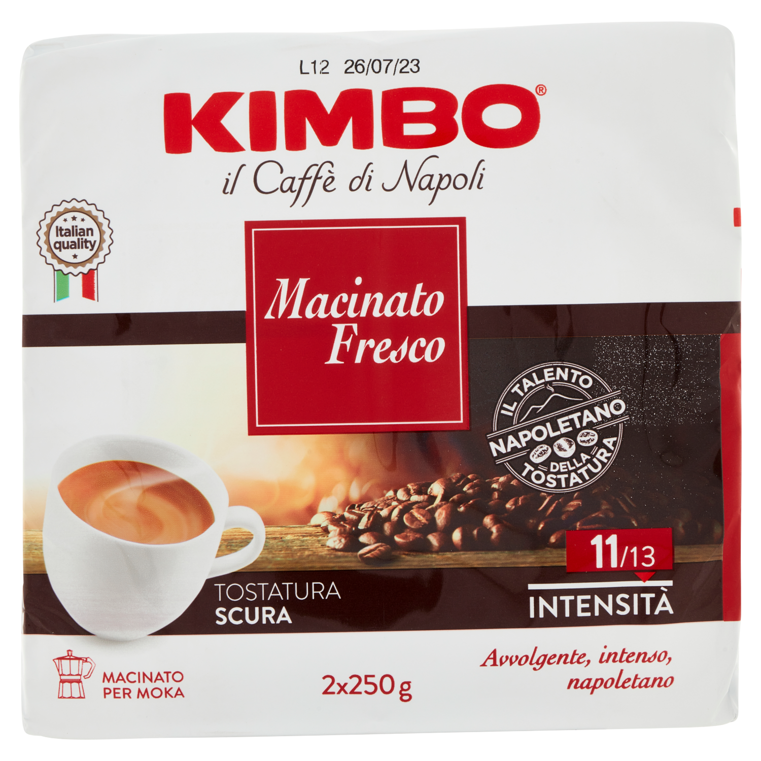 KIMBO MACINATO FRESCO 250gX2 (10 in a box)